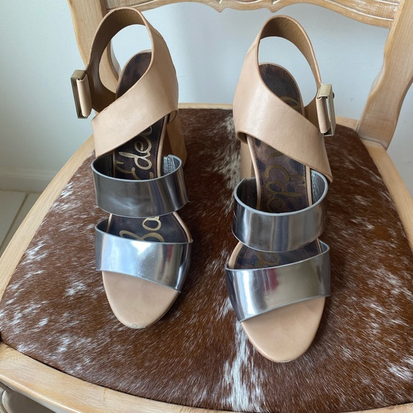 Sam Edelman Metallic/leather Sandals - Picture 5 of 9